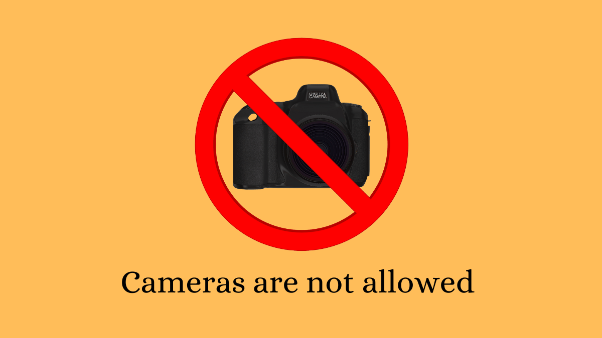 No cameras! Iconic spots with a photo ban.