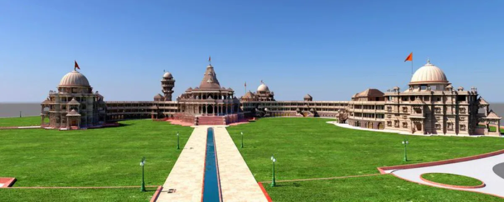 Soon to grace the village of Jadan in Rajasthan's Pali district, this om-shaped temple has been in the making for nearly three decades since the laying of its foundation stone