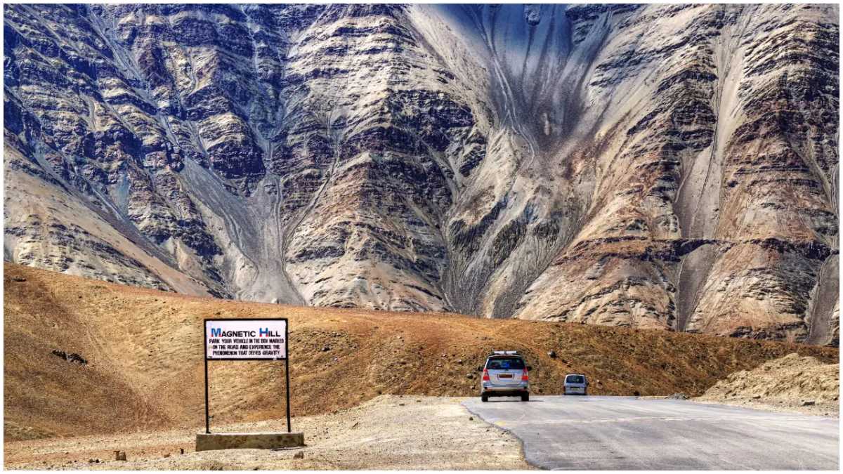 Ladakh's Magnetic Hill Explained : Unraveling the Mystery
