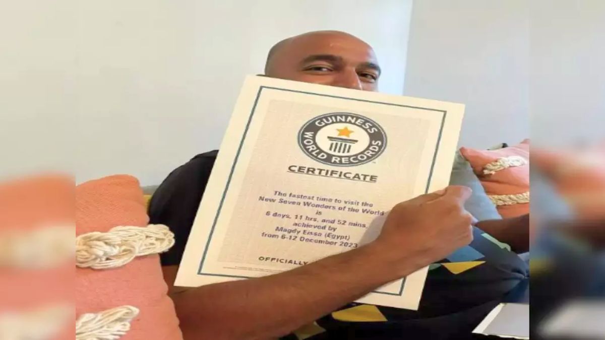 Egyptian Man Sets World Record by Visiting All Seven Wonders in Under Seven Days