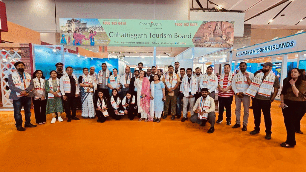 Chhattisgarh Tourism Board showcased the state’s diverse travel offerings at the South Asia Travel & Tourism Expo 2026 held at Yashobhoomi from February 25 to 27.