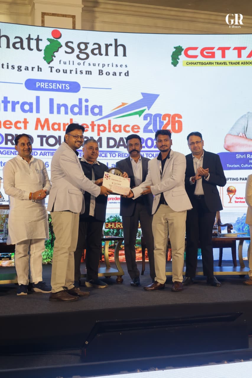 विश्व पर्यटन दिवस 2026 पर छत्तीसगढ़ ट्रैवल डेवलपमेंट सोसाइटी की बड़ी उपलब्धि